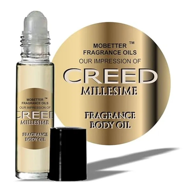 creed cologne MOBETTER FRAGRANCE OILS' Our Impression of Creed Millesime Body Oil 1/3 oz roll on Glass Bottle